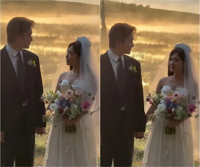 Đình Tú, Ngọc Huyền lộ video chụp ảnh cưới, bối cảnh là gì mà khán giả đoán mãi không ra? - 2