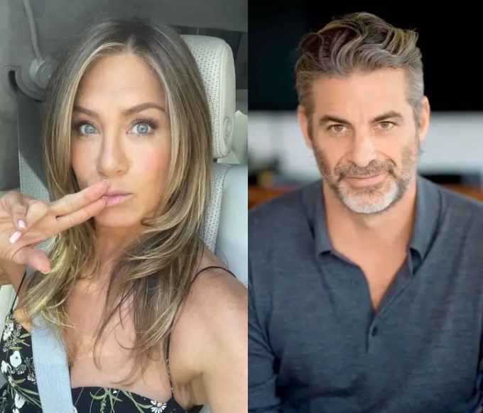 Jennifer Aniston và Jim Curtis. Ảnh: Instagram