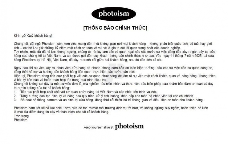 Công an vào cuộc vụ cô gái Việt tố bị du khách Hàn hành hung tại tiệm photobooth - 2