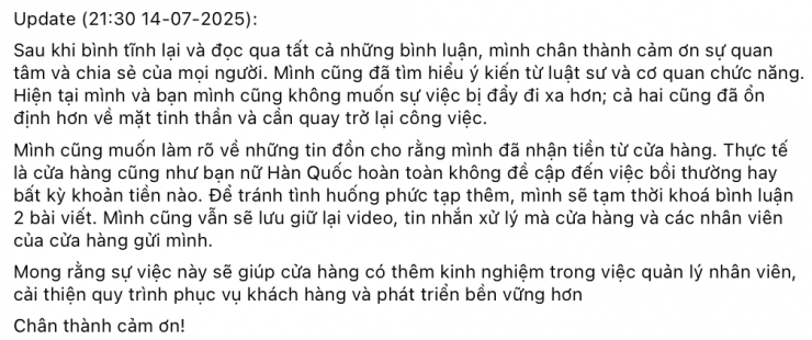 Cập nhật mới nhất tính đến tối 14/7.