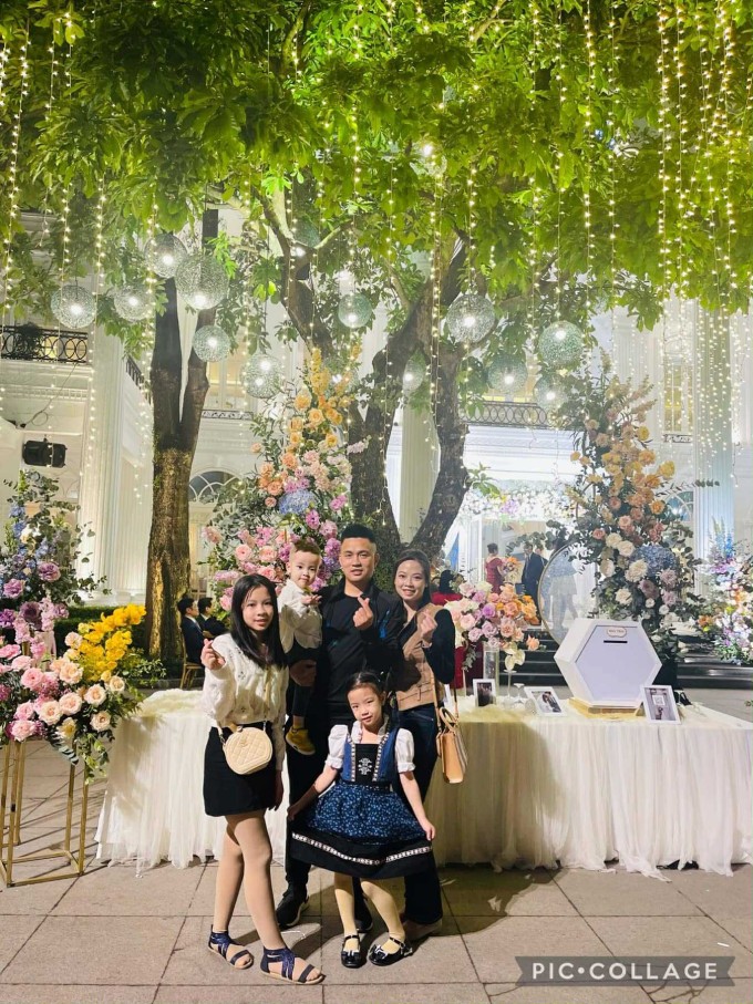 Gia đình nhỏ của Trần Linh Chi.