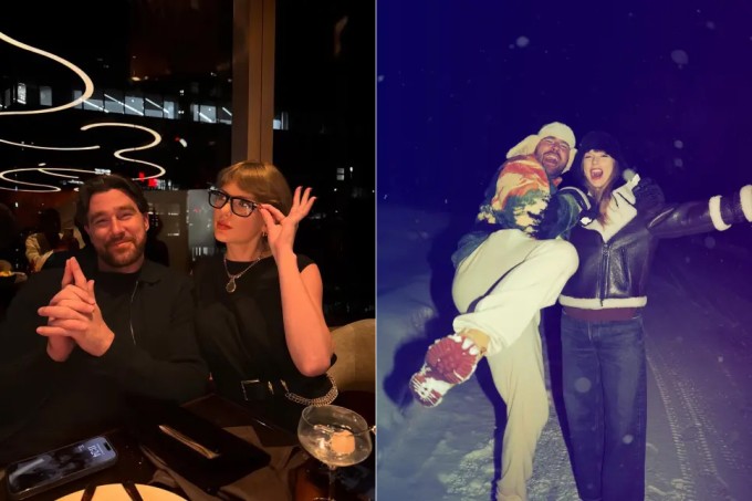 Travis Kelce đăng ảnh hẹn hò với Taylor Swift. Ảnh: Instagram