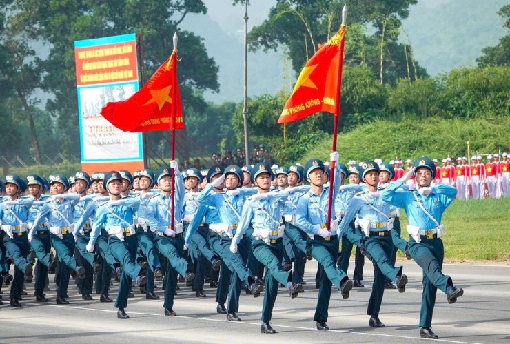 Hình ảnh các khối diễu binh trong buổi tổng hợp luyện để lại nhiều ấn tượng sâu đậm với nhân dân. Ảnh: Nguyễn Minh - Công Hướng/ Tiền Phong.