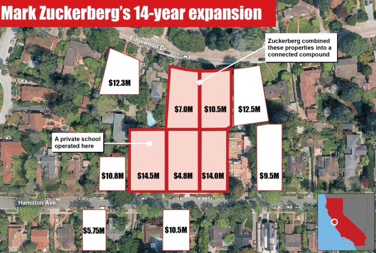 Tỷ phú mua lại 11 căn nhà trong khu phố, trong vòng 14 năm qua. Ảnh: Nypost