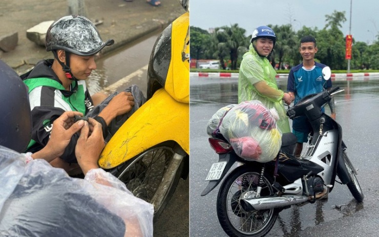 Nhóm của Hiếu sửa xe miễn phí cho người dân Hà Nội