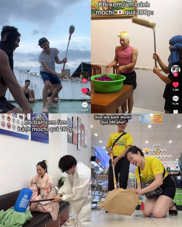 Trào lưu làm mochi Nhật Bản lan sang mạng xã hội Việt Nam.