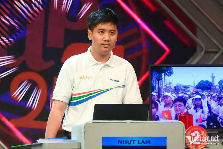 Nguyễn Nhựt Lam giành giải Ba tại chung kết Đường lên đỉnh Olympia năm thứ 25. Ảnh: Thạch Thảo.