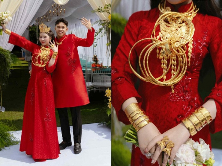 Cặp đôi nhận được nhiều món quà giá trị trong ngày cưới 