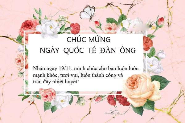 Những mẫu thiệp chúc mừng ngày Quốc tế Đàn ông 19/11 đẹp nhất 2025 - 2