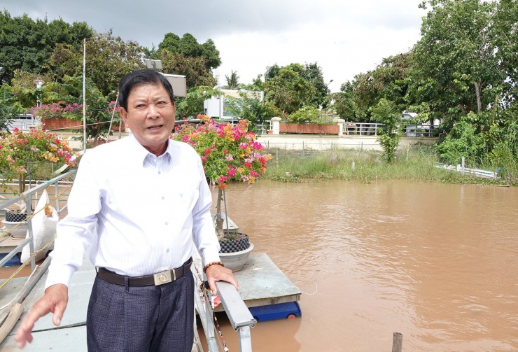 Ông Trương Minh Hải, Tổ trưởng Tổ cộng đồng bảo vệ nguồn lợi thủy sản Hồng Ngự. Ảnh: T.X