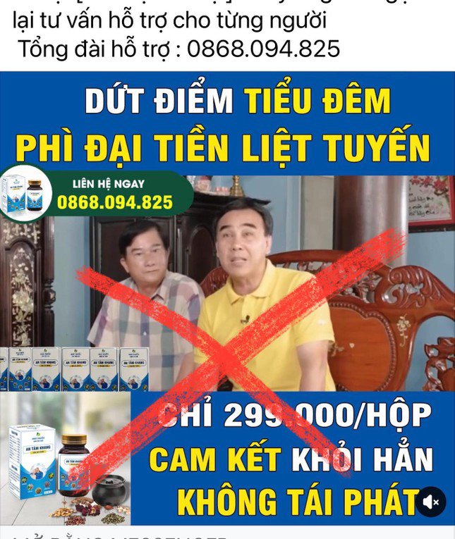 MC Quyền Linh cảnh báo bị mạo danh, cắt ghép hình ảnh quảng cáo sai sự thật.