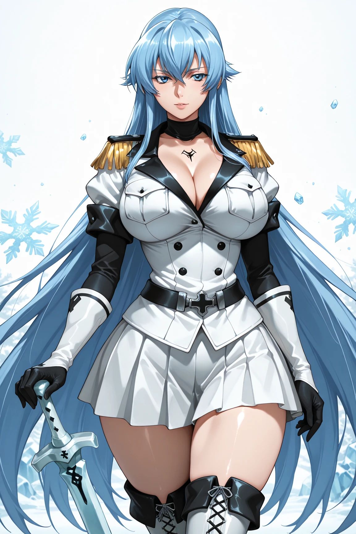 AI tái hiện nàng Esdeath - nữ phản diện