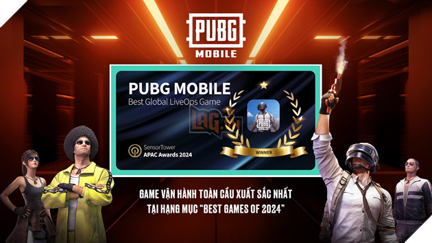 PUBG MOBILE Chien Thang Giai Thuong Quoc Te Sensor Tower APAC Awards PUBG MOBILE Chiến Thắng Giải Thưởng Quốc Tế Sensor Tower APAC Awards