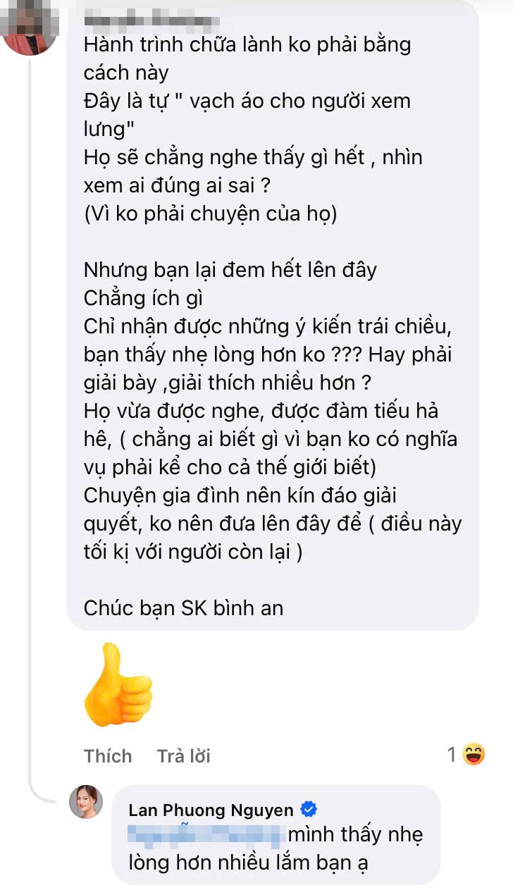 Lan Phương nói gì khi bị mỉa mai cố tình Lan Phương nói gì khi bị mỉa mai cố tình
