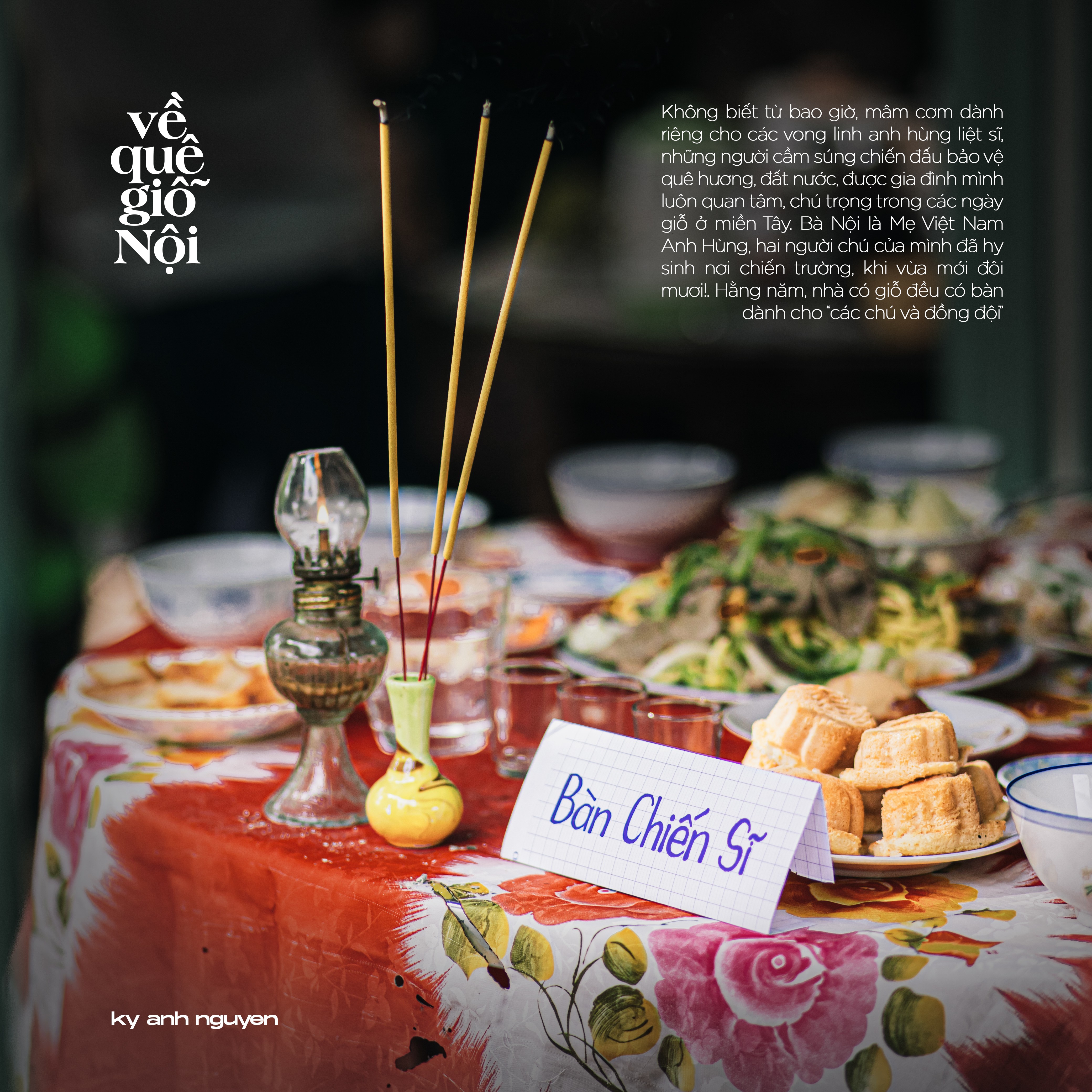 Mâm cỗ dành cho các chiến sĩ