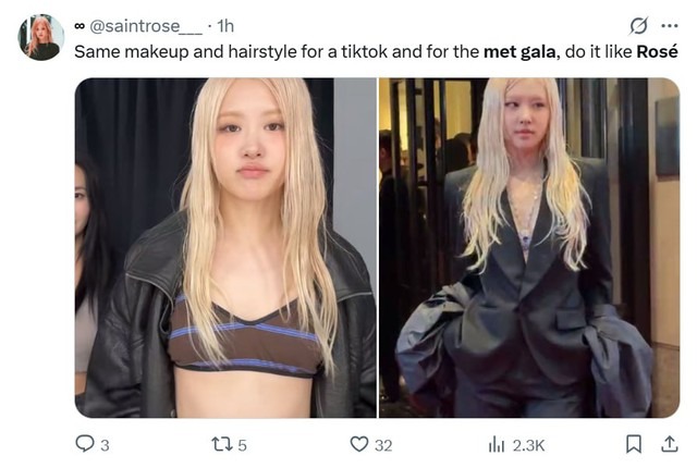 Bài đăng của Rosé (BLACKPINK) trước thềm Met Gala thành