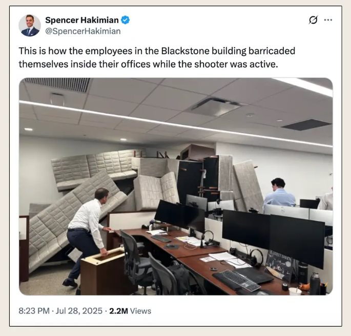 Tấm ảnh tiết lộ sự thật kinh hoàng trong vụ giám đốc cấp cao bị bắn chết tại trụ sở quỹ tài sản lớn nhất thế giới- Ảnh 2.