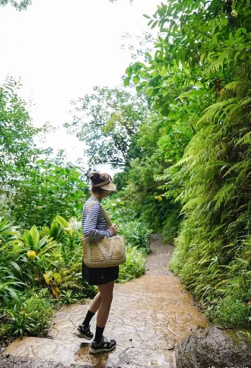 Tôn Lệ cùng chồng con trekking xuyên rừng: Hình ảnh giản dị mà ấm áp gây sốt mạng xã hội- Ảnh 4.