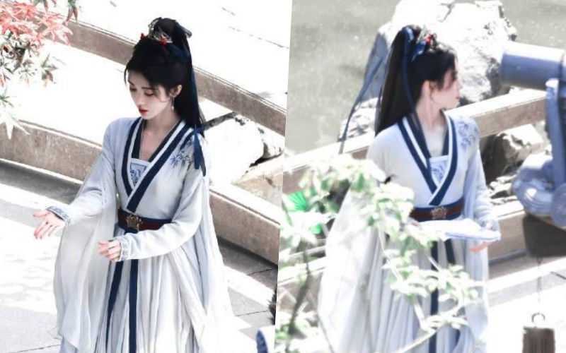 Nhìn mỹ nhân này mặc bạch y mà tưởng tiên nữ giáng trần: Gương mặt được ông trời phác họa, người đâu mà đẹp dữ thần- Ảnh 7.