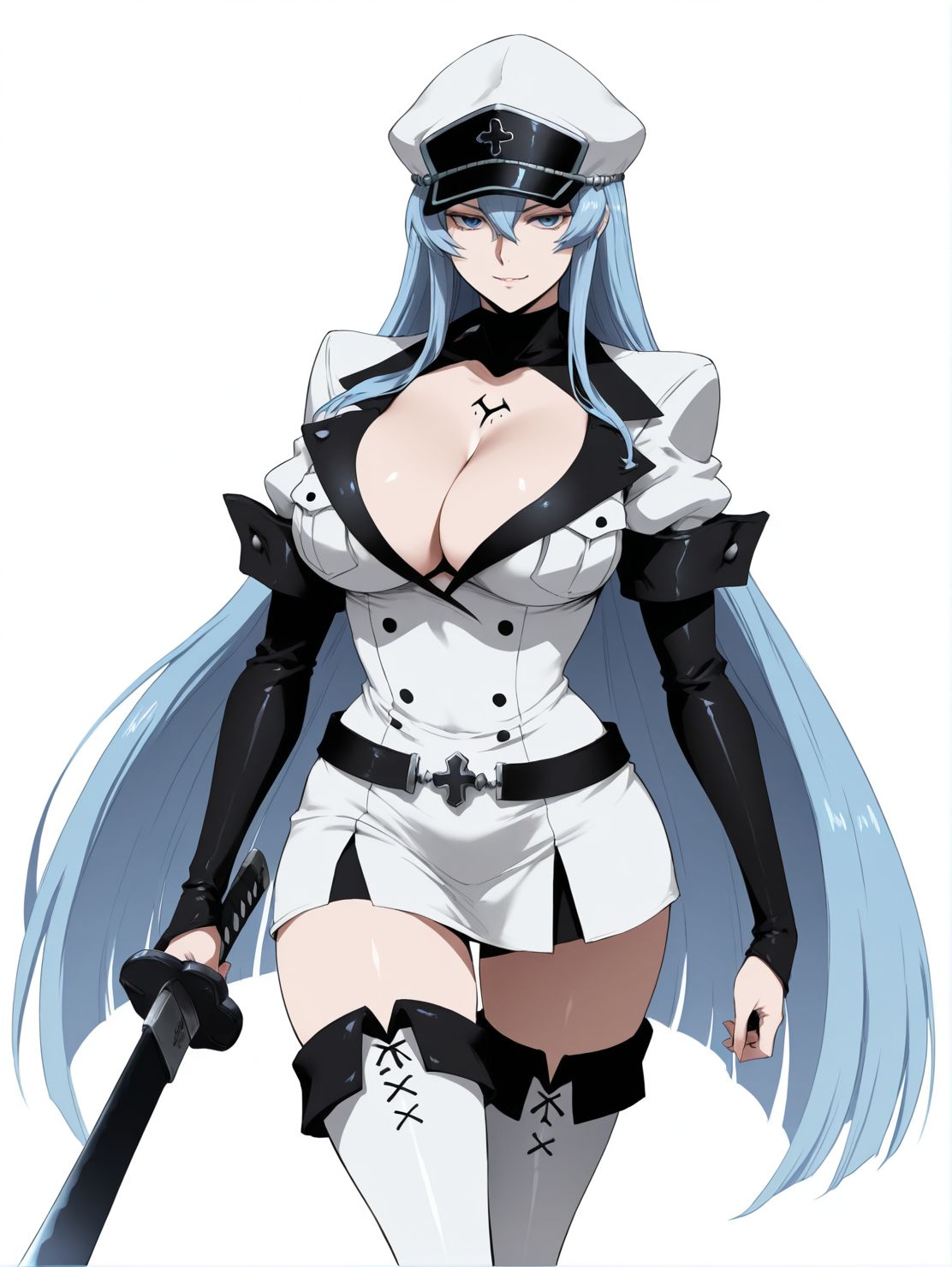 AI tái hiện nàng Esdeath - nữ phản diện