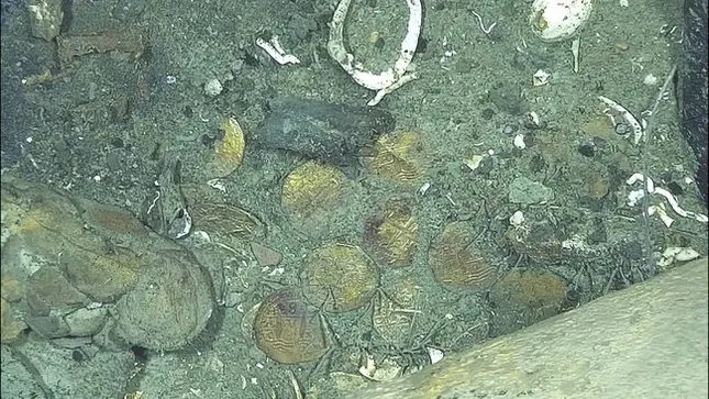 Tiết lộ mới về những đồng tiền vàng từ 'vụ đắm tàu' khủng nhất thế giới'- Ảnh 1. Tiết lộ mới về những đồng tiền vàng từ 'vụ đắm tàu' khủng nhất thế giới'- Ảnh 1.