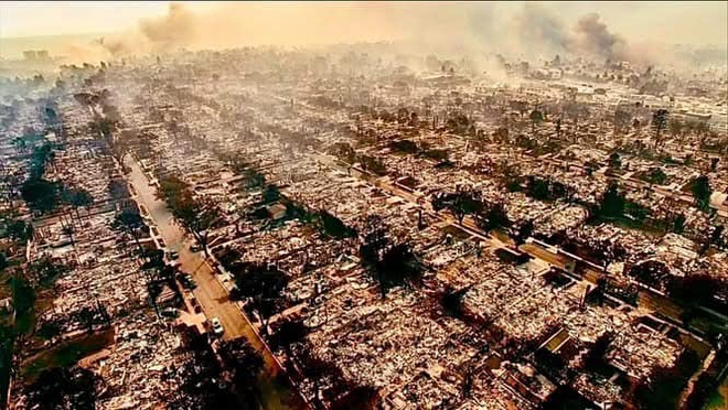 Sốc trước hình ảnh của khu phố tập trung giới siêu giàu nước Mỹ trước và sau thảm hoạ: