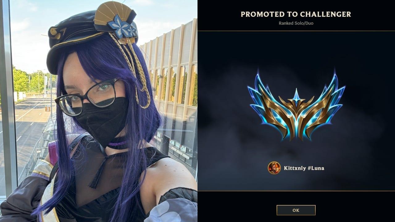 LMHT: Nhan sắc hot như Free Fire của Kittxnly - nữ game thủ top Thách Đấu EUW LMHT: Nhan sắc hot như Free Fire của Kittxnly - nữ game thủ top Thách Đấu EUW