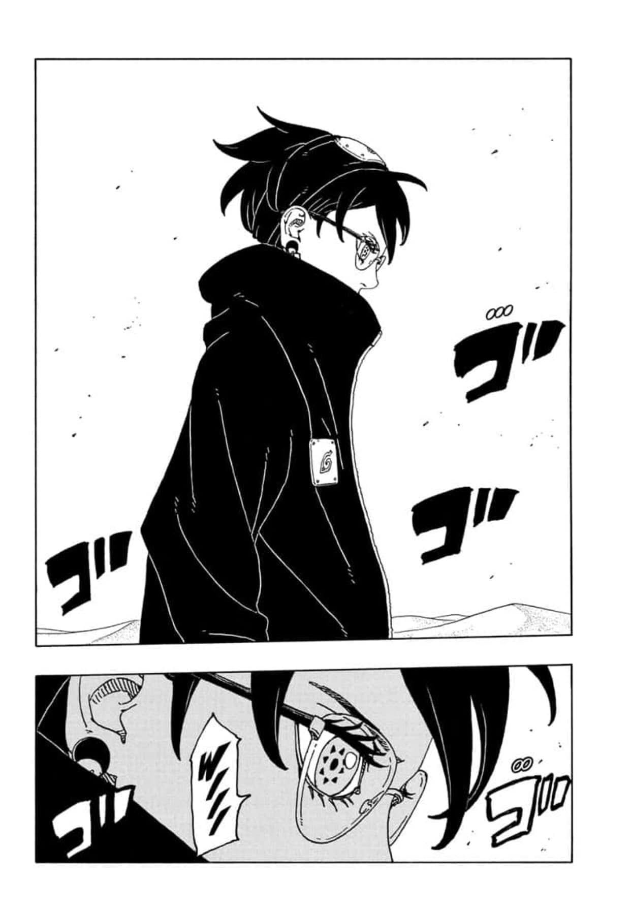 Boruto giải phóng Mangekyo Sharingan của Sarada và tiết lộ sức mạnh của nó- Ảnh 3. Boruto giải phóng Mangekyo Sharingan của Sarada và tiết lộ sức mạnh của nó- Ảnh 3.