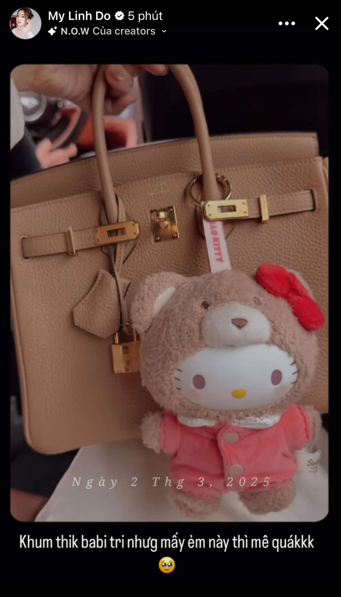 Đỗ Mỹ Linh hiếm khi khoe độ giàu, nhưng chỉ một chi tiết trong bức ảnh này đã lộ rõ mức