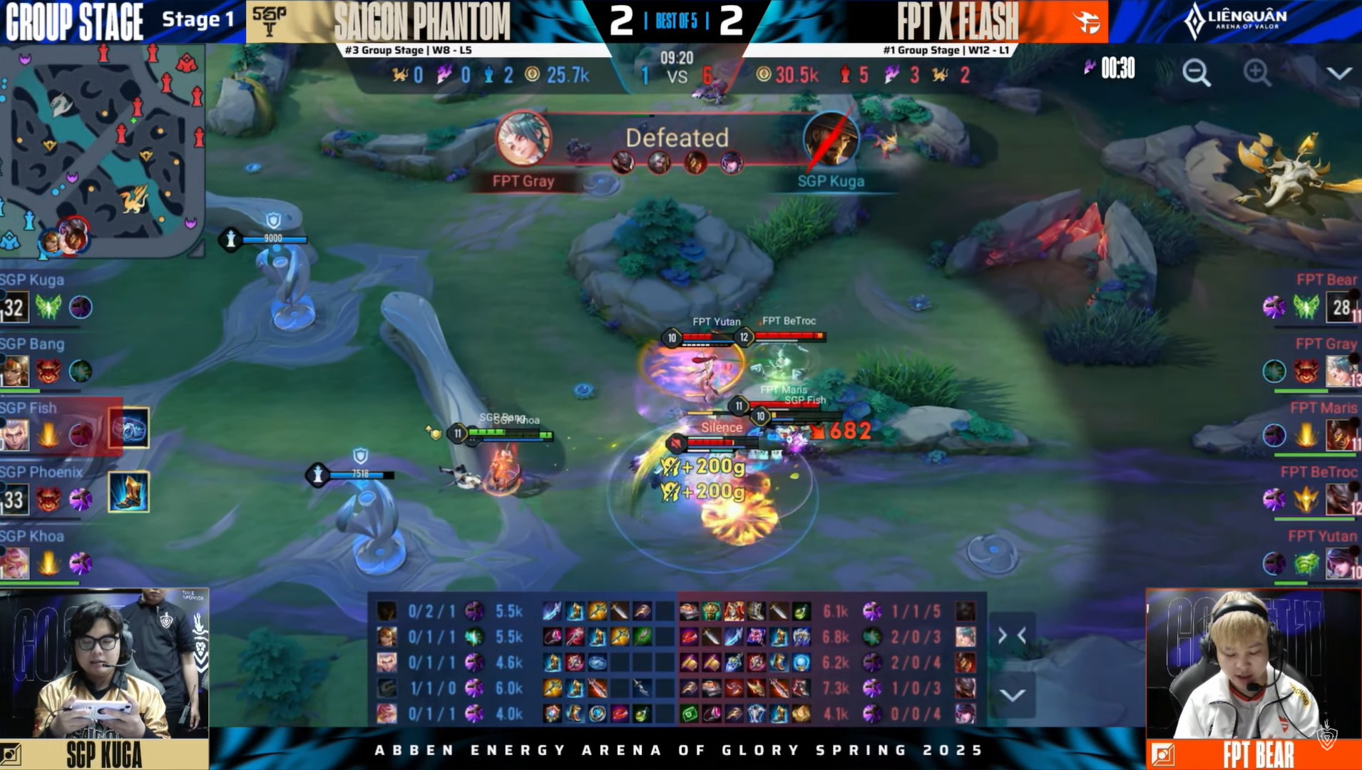 Siêu kinh điển Liên Quân: Team Flash thắng nghẹt thở Saigon Phantom, vững ngôi đầu ĐTDV- Ảnh 1.