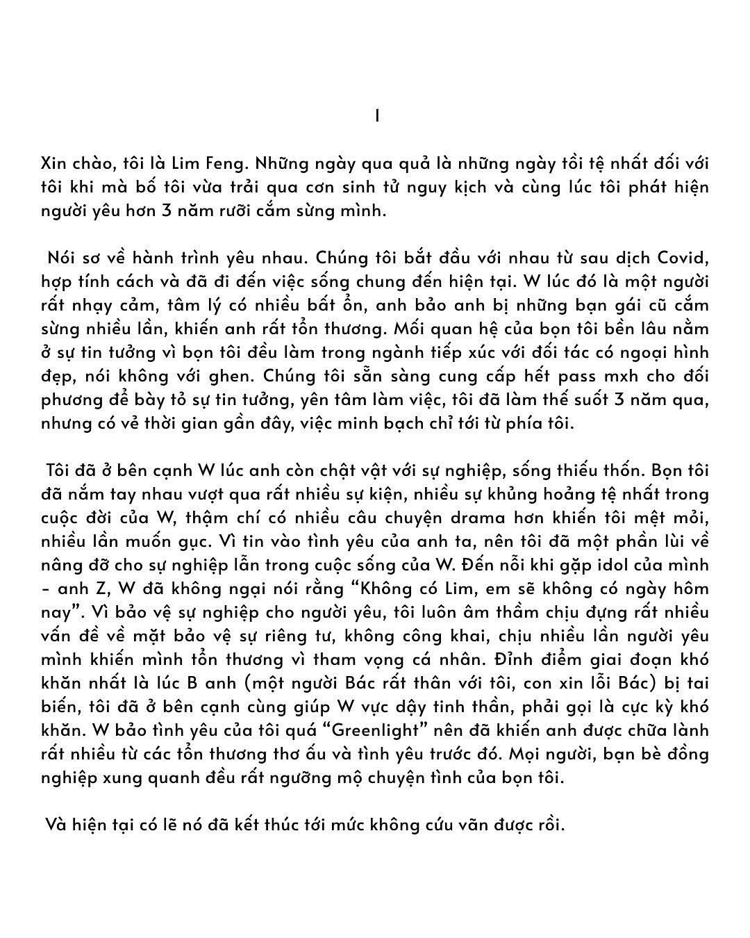Bí ẩn trong tâm thư 12 nghìn chữ phốt ca sĩ W ngoại tình: Bí ẩn trong tâm thư 12 nghìn chữ phốt ca sĩ W ngoại tình: