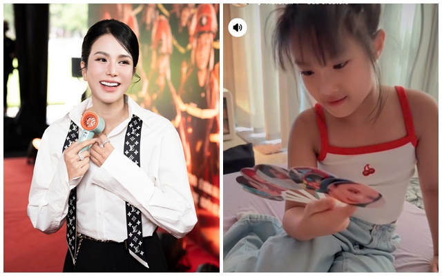 Con gái 7 tuổi của Diệp Lâm Anh sở hữu đôi chân dài, nhan sắc được ví như bản sao của mẹ- Ảnh 2.