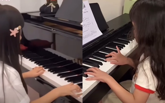 Con gái Trường Giang 6 tuổi được học đủ thứ chuẩn Con gái Trường Giang 6 tuổi được học đủ thứ chuẩn