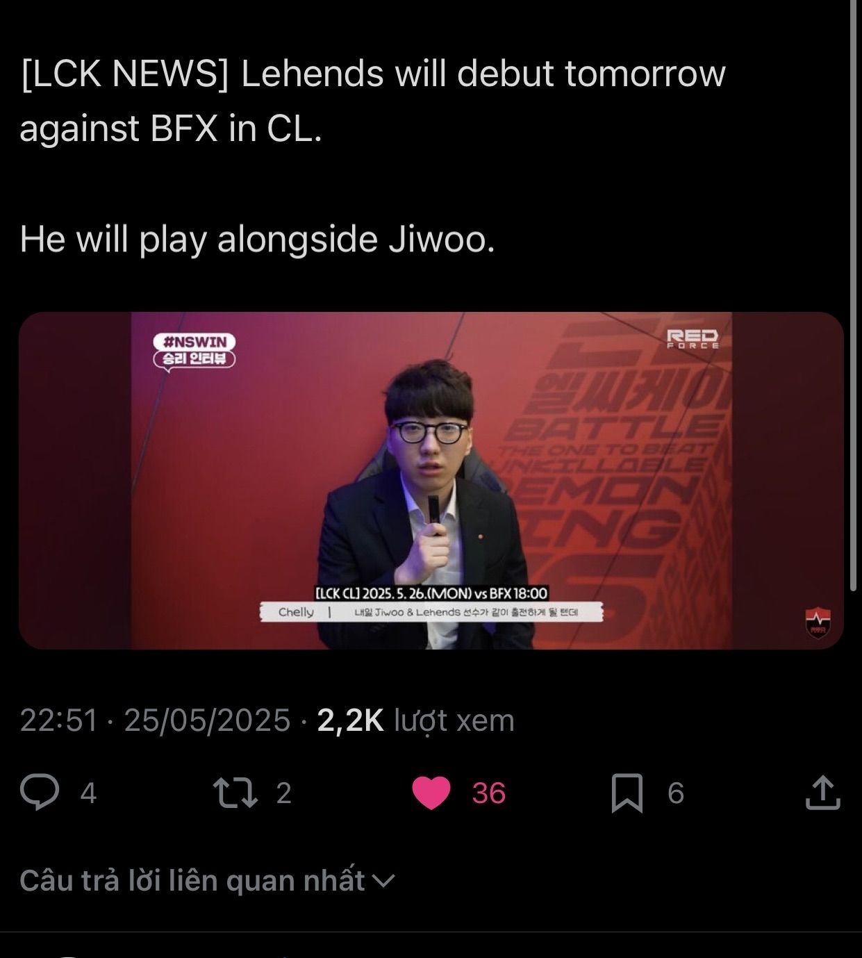 LMHT: Bất ngờ với việc Finals MVP MSI 2024 cũng xuống LCK Challengers “dạo chơi” 501391249 740010765020821 301808