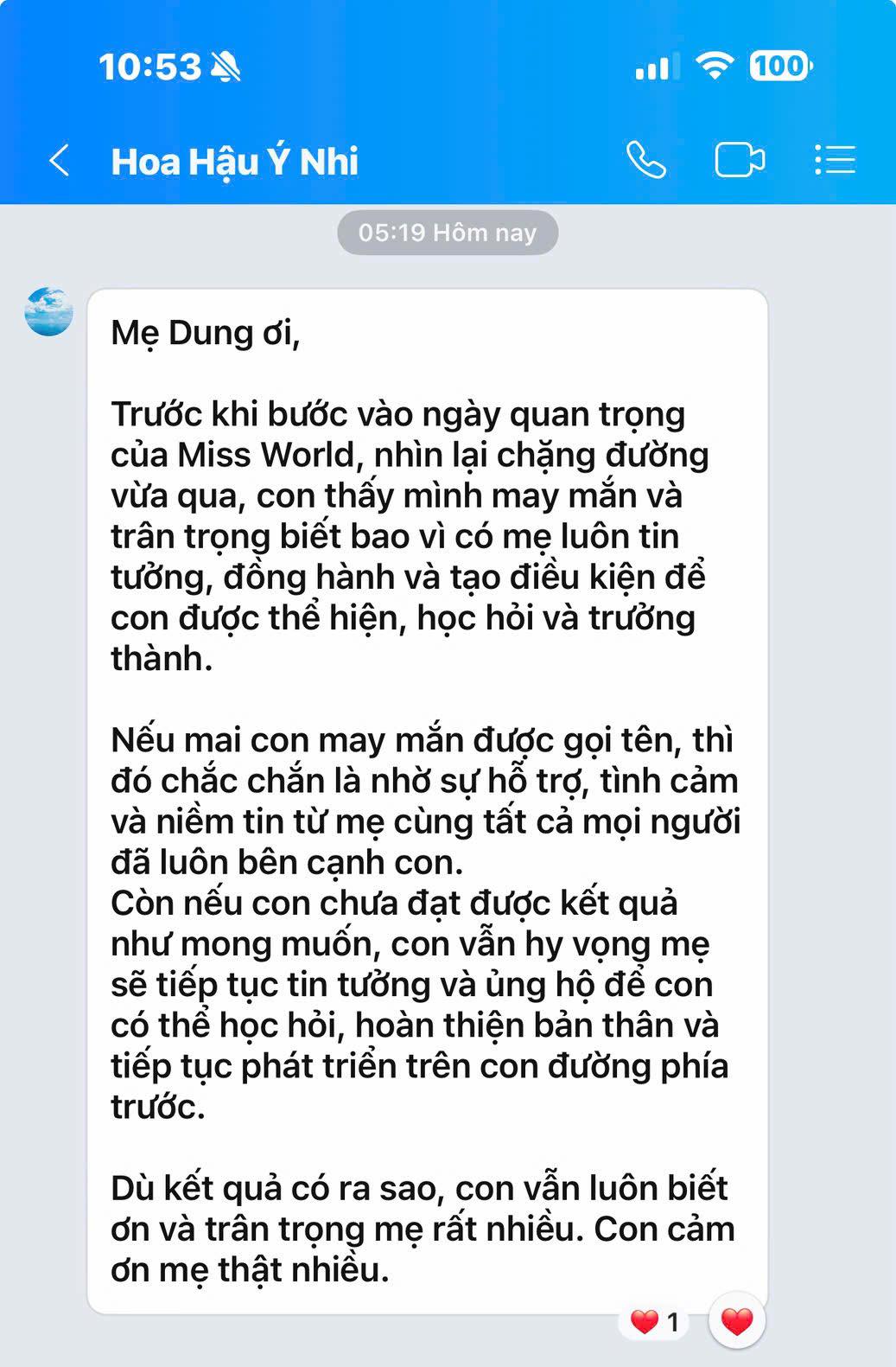 Chung kết Miss World: Hoa hậu Ý Nhi lộ diện trước giờ G, hé lộ tâm thư khiến khán giả lo lắng- Ảnh 3. Chung kết Miss World: Hoa hậu Ý Nhi lộ diện trước giờ G, hé lộ tâm thư khiến khán giả lo lắng- Ảnh 3.