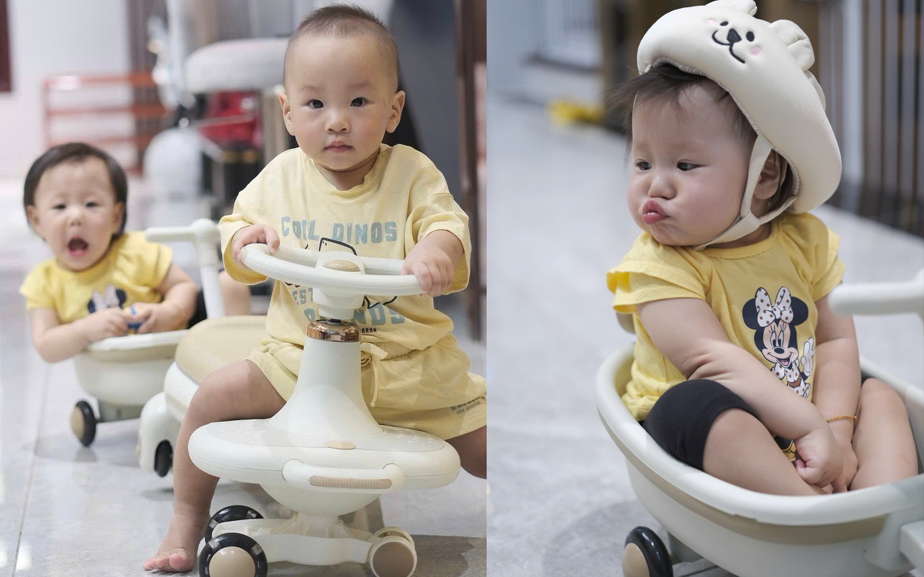 Hai nhóc tỳ nhà Phương Oanh - shark Bình khiến dân mạng cười ngất: Người thì nghiêm túc, người thì lầy hết nấc- Ảnh 1.