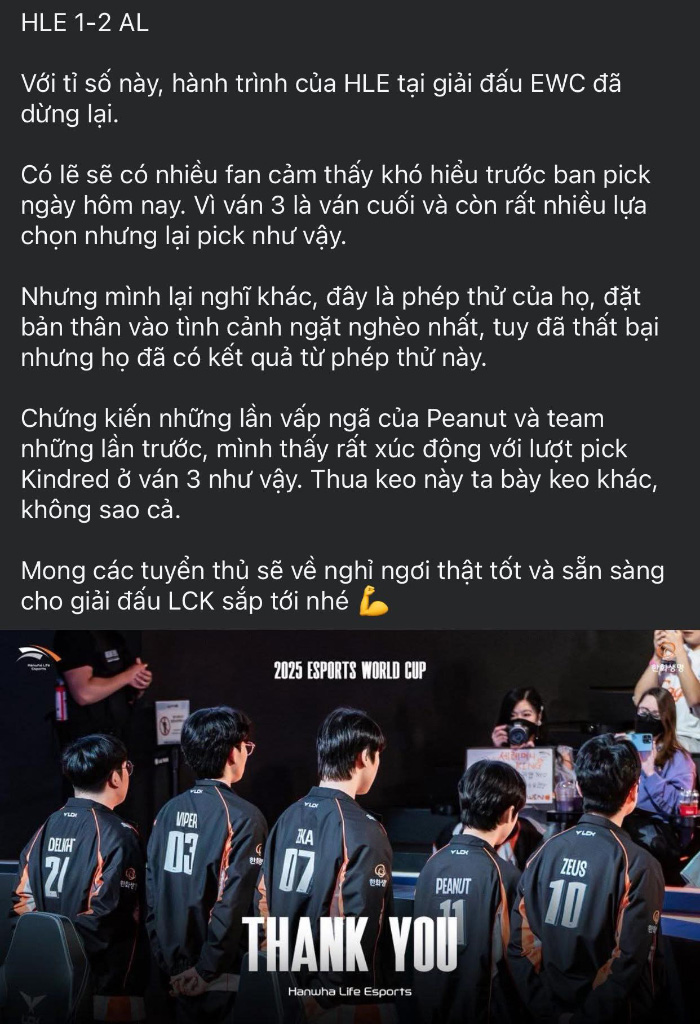 517737819_1783652485842371_22572 LMHT: Fandom của HLE chia rẽ sau khi đội tuyển này bị loại khỏi EWC 2025 517737819 1783652485842371 22572