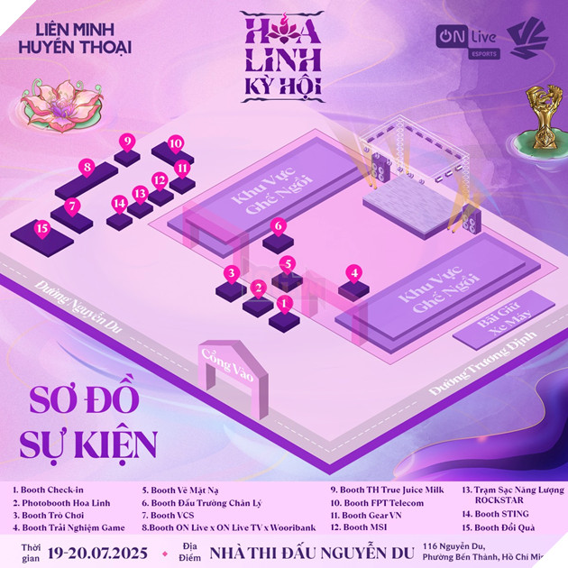 Vong Chung Ket ON Live VCS 2025 Mua He Da San Sang Cho Don Tan Vuong Moi 3 Sơ đồ sự kiện Offline Hoa Linh Kỳ Hội