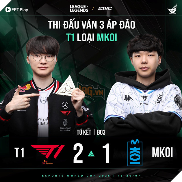 Esports World Cup 2025: T1 Đả Bại Movistar KOI, Sẵn Sàng Đối Mặt Với AG.AL 10