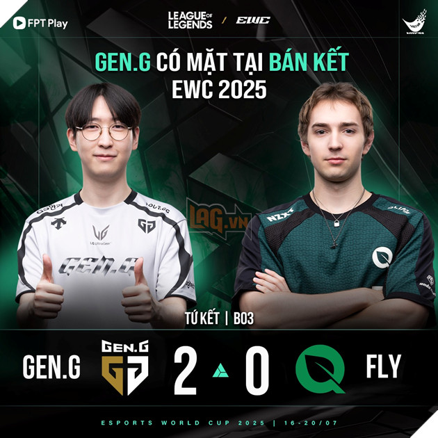 Esports World Cup 2025: GEN.G Ap Dao Fly Quest, Ghi Ten Minh Vao Ban Ket 12 Esports World Cup 2025: GEN.G Áp Đảo Fly Quest, Ghi Tên Mình Vào Bán Kết 12
