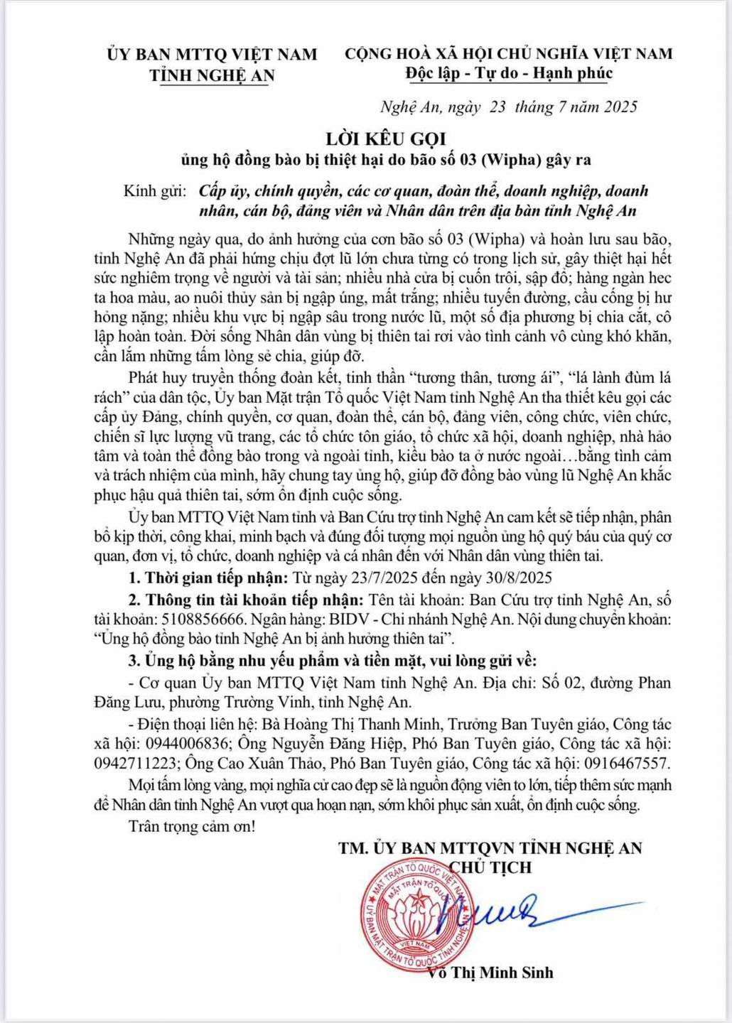 Nam ca sĩ Vbiz đóng góp 1 tỷ đồng ủng hộ bà con Nghệ An khắc phục hậu quả sau bão số 3- Ảnh 5. Nam ca sĩ Vbiz đóng góp 1 tỷ đồng ủng hộ bà con Nghệ An khắc phục hậu quả sau bão số 3- Ảnh 5.
