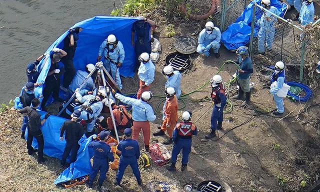 Nhật Bản: Một công nhân thiệt mạng do ngã xuống hố ga sâu 12m, 3 đồng nghiệp xuống cứu cũng tử nạn- Ảnh 1.
