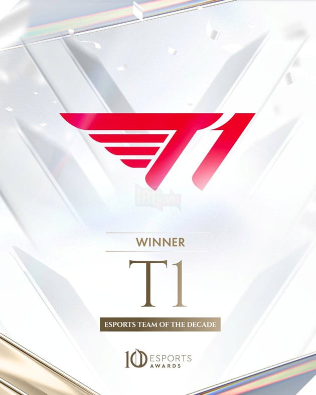 T1 nhận được danh hiệu