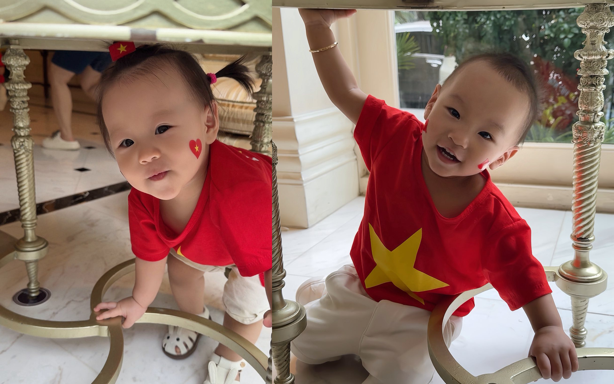 "Khối tí hon yêu nước" nhà Phương Oanh - shark Bình trong sắc đỏ sao vàng: Nghịch ngợm mà đáng yêu vô cùng 540484084247666814496329086831915381935527157n 1756816175271 1756816175697209003606