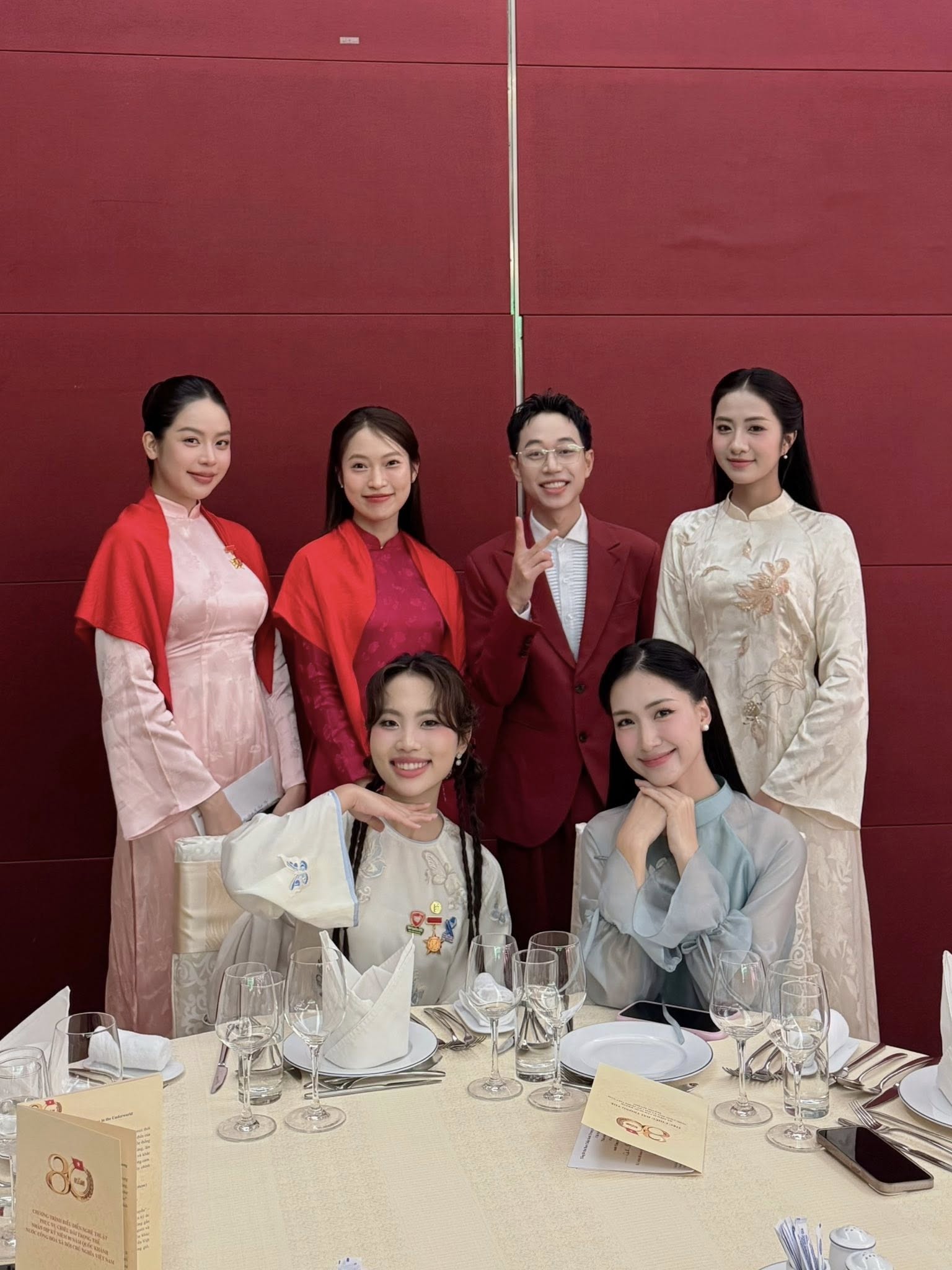 Hoa hậu Thanh Thủy - Phương Mỹ Chi và dàn sao dự tiệc chiêu đãi trọng thể kỷ niệm 80 năm Quốc khánh 2/9- Ảnh 7.