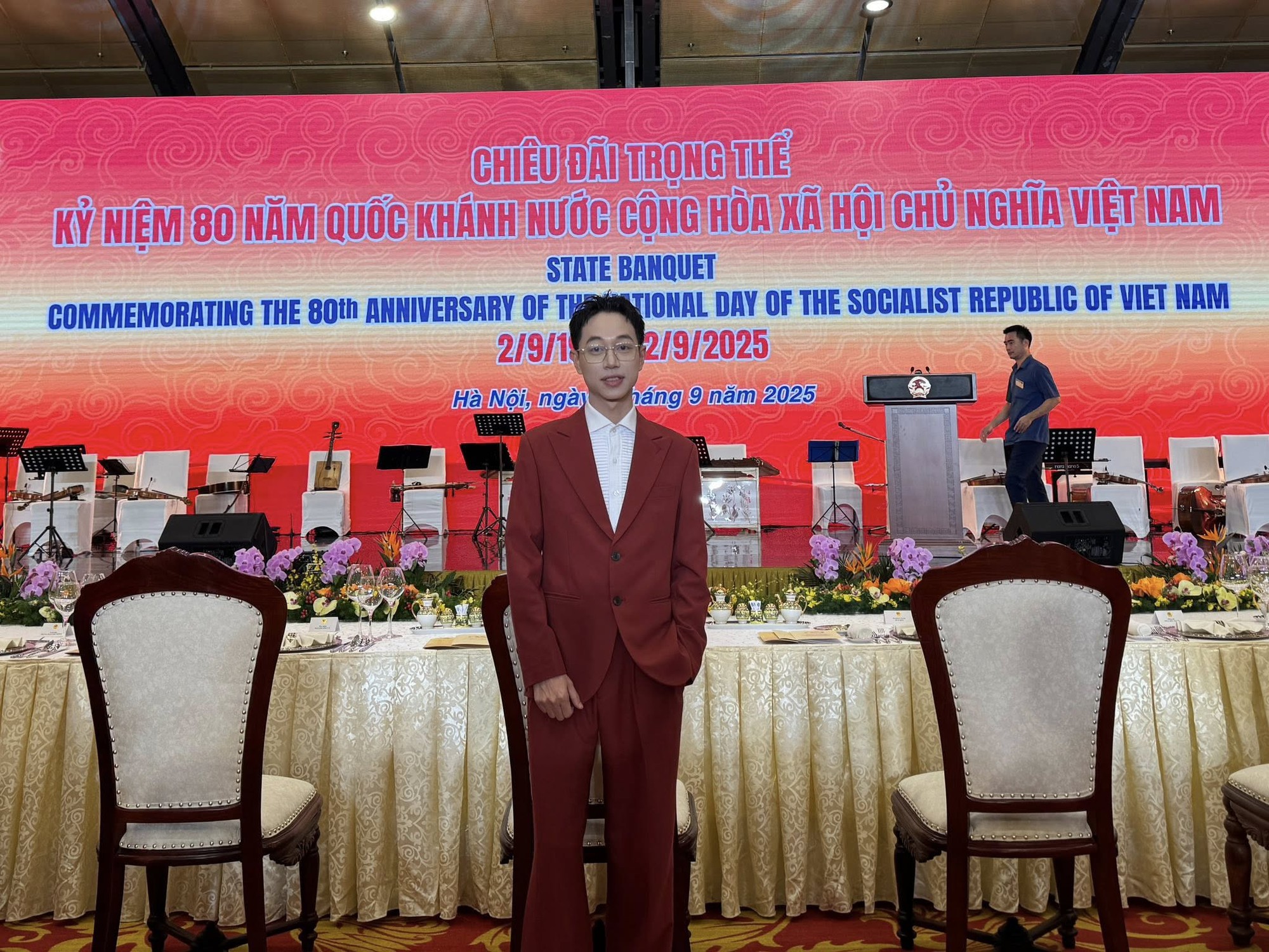 Hoa hậu Thanh Thủy - Phương Mỹ Chi và dàn sao dự tiệc chiêu đãi trọng thể kỷ niệm 80 năm Quốc khánh 2/9- Ảnh 6.