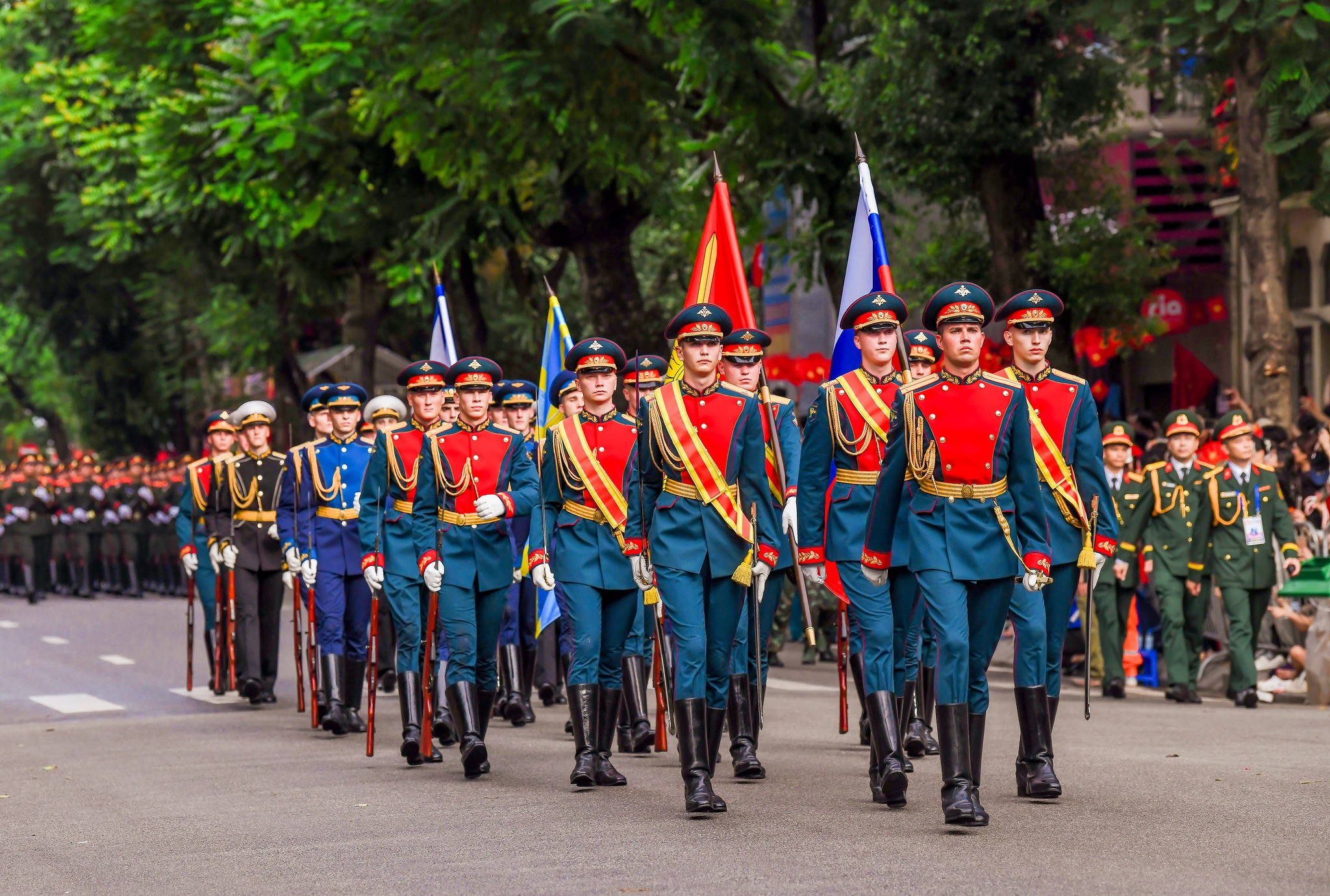 541781664_23898228036517315_8362038070173502665_n-1757071250-381-width2048height1380 Hình ảnh đoàn diễu binh Nga trong lễ kỷ niệm 80 năm Cách mạng tháng 8 và Quốc khánh 2/9 (Ảnh: Lê Xuân Bách).