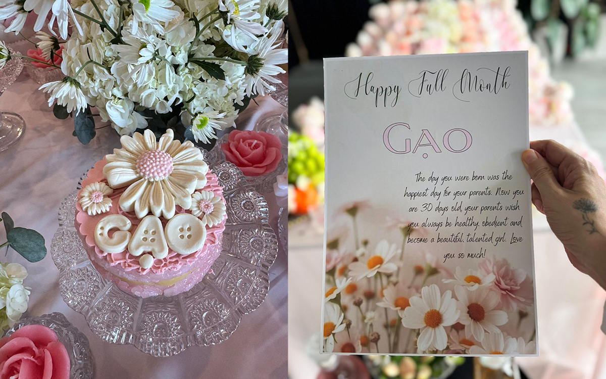 Lễ đầy tháng ái nữ nhà Ngô Thanh Vân – Huy Trần: Không gian phủ đầy hồng ngọt ngào, đúng chuẩn Lễ đầy tháng ái nữ nhà Ngô Thanh Vân – Huy Trần: Không gian phủ đầy hồng ngọt ngào, đúng chuẩn