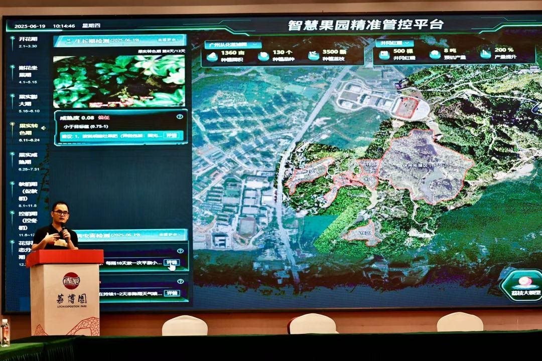 Drone bay ngợp trời, robot len qua từng gốc cây: Thủ phủ vải thế giới thu về hàng triệu tấn quả tươi nhờ ứng dụng công nghệ vệ tinh và AI tiên tiến nhất- Ảnh 2. Drone bay ngợp trời, robot len qua từng gốc cây: Thủ phủ vải thế giới thu về hàng triệu tấn quả tươi nhờ ứng dụng công nghệ vệ tinh và AI tiên tiến nhất- Ảnh 2.