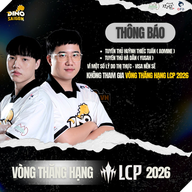 LCP 2025: Những Cập Nhật Chính Thức Về Đội Hình Thi Đấu Thăng Hạng Của Saigon Dino 2